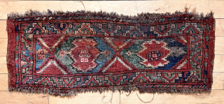 Early turkman ersari torba or kap with ikat inspired design. All natural colors featuring large areas of lovely real greens.  Coarse weave with lustrous wool. Pile varies from good real medium  ...