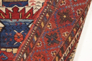 antique little afshar rug. Genuine. Ineffable. This is the afshar you have been looking for. Untouched and original. All natural colors. 19th c. 3'3" x 3'10"       