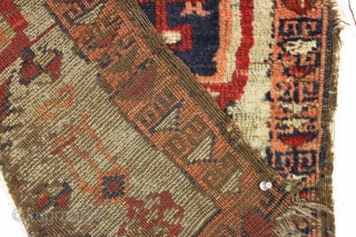 Antique yastik. Unusual design. Imperfect condition. 19th c. 1'11" x 2'9"                      
