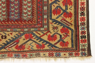 early melas rug. words fail. 1st half 19th c. 3'5" x 5'3"                     