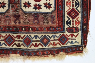 antique east anatolian kurdish long rug. Good older example of a classic type. In fair condition with much good thick pile combined with an almost completely corroded ground. All natural colors. Edges  ...