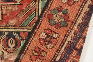 early west anatolian or Bergama rug. Old enough to have presence. All good colors. Imperfect but complete. Waiting to be mounted or restored properly. Good age. First half 19th c. 4' x  ...