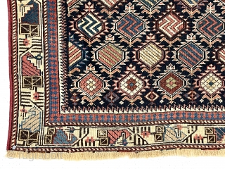 Antique Caucasian marasali prayer rug. Thin with low pile, scattered wear, and a small old crude repair or two. Not the Straka rug but very eye catching on the wall (and affordable).  ...