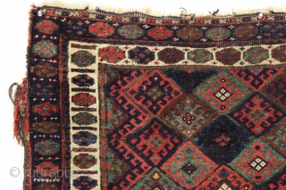 antique large jaf kurd bagface with good pile and all natural colors featuring nice old greens. Recent wash. A good example of an iconic weaving, a little rough around the edges and  ...