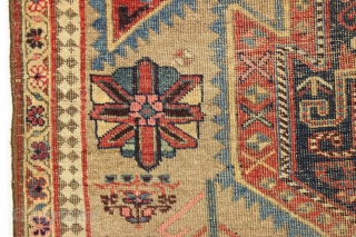 Unusual antique Kurd Bidjar rug. A rug that speaks for itself. I can only add that it is not for those concerned with condition. "as found" other than a wash. 19th c.  ...