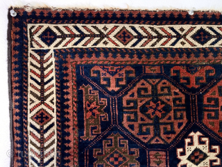 Out ot the cedar chest. Baluch tile design Bagface. Excellent condition. Everyone should have one.
19th c. 24” x 25”              