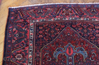 Older bidjar rug. Excellent condition with great color and an unusually nice border. Out of local home. Full pile with no repairs. Reasonably clean. Wonderful floor rug. early 20th c. 4'5" x  ...