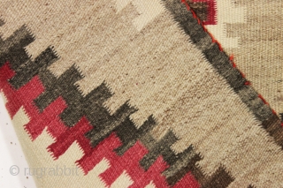 antique navajo rug. Nice little rug with bold design and overall good condition for a genuine example. I see no repairs and no color run. Soft pliable handle. Reasonably clean. Probably early  ...