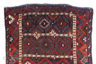 antique east anatolian or yoruk rug with thick high pile. Classic design with good saturated colors. Clean and very close to original condition with just a few small spots that could use  ...