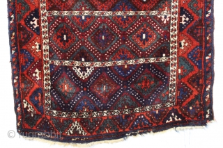 antique east anatolian or yoruk rug with thick high pile. Classic design with good saturated colors. Clean and very close to original condition with just a few small spots that could use  ...