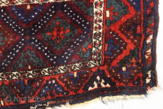 antique east anatolian or yoruk rug with thick high pile. Classic design with good saturated colors. Clean and very close to original condition with just a few small spots that could use  ...