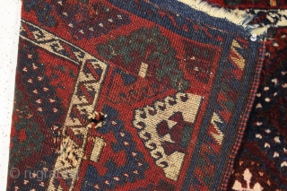 antique east anatolian or yoruk rug with thick high pile. Classic design with good saturated colors. Clean and very close to original condition with just a few small spots that could use  ...