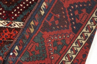 antique east anatolian or yoruk rug with thick high pile. Classic design with good saturated colors. Clean and very close to original condition with just a few small spots that could use  ...