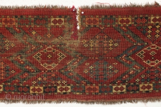 Early turkoman ersari trapping or jollar. ca. 1850. As found. 19" x 57"                    