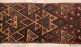 Interesting Pre-Columbian B complete belt or Headband.  I am not sure of it's intended use. Very good condition with original woven ties. 29 x 5 inches. Accepting offers Contact at grtex131@gmail.com.  ...