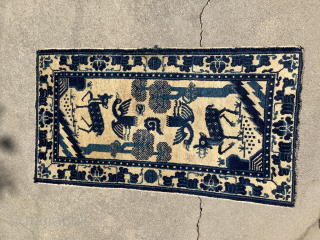 Chinese Baotou rug. 23 x  42 in very good overall condition. Contact at grtex131@gmail.com                  