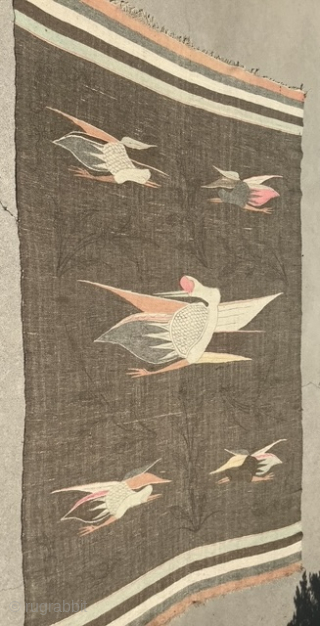 Mongolian flat woven textile 5’ x 7’. Not much is known about these textiles. Some say they were used as decoration. I do not know. Interested and rarely seen in the marketplace.  ...