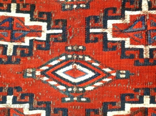 Antique Turkomen Yomut chuval soumak weave last quarter 19th century.                       