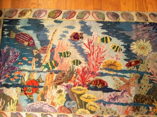 Antique American hooked rug "under the sea" by Margueritte Zorach.

Sold Thank you.                     