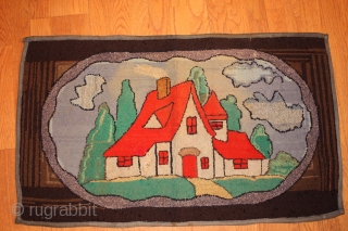 American Hooked Rug size 2'x3'-2''                            