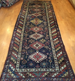 A striking north-west Persian (Shahsavan)3'-11 x11'-6''
Sold.                           