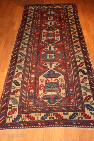 Caucasian Gendje last qrt 19th century 
Size: 3'- 4'' x 7'-5''                      