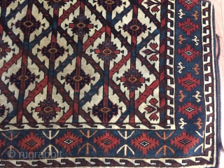 A superb and opulent Trans-Caspian Turkmen Asmalyk  yomud.
Sold.                        