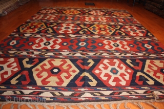 Antique Caucasian Shirvan Kilim late 19th century .
Size 6'-1''  x 8'-3''
Sold.                     