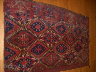 Turkmen Ersari Beshir  Ikat Chuval second half 19th century
Size: 3'-2x5'-3''                      