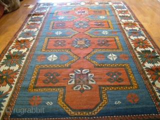 Caucasian rug Genje District late 19th century
Size: 4'-2''x 7
Sold.                        