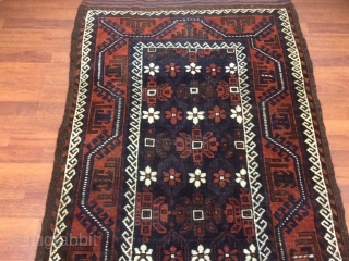 Antique Persian Baluch Runner - 4844

Beautiful antique Persian Baluch runner from northeast Persia, size 3 ft. 2 inches by 9 ft. 6 inches, circa 1900, excellent condition with slight oxidized browns, complete  ...