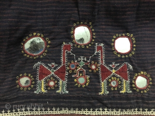 Old Skirt of the Bishnoi community / Rajasthan

Handwoven coarse base cloth. Hand stitched. 

Hand done embroidery with figures and a diverse range of motifs that have the same character but are all  ...