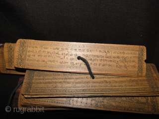 Of Interest to Textile Collectors: Old Manuscript about epic travel legend from India to Java Sumatra 'Boita Bandana' 
More details: https://wovensouls.com/products/559-indian-manuscript-sanskrit-palm-leaf-boeeta-bandaan-important-for-textile-lovers
            