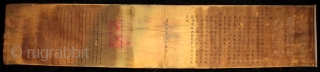 Chinese Qing dynasty silk scroll edict by the Yongzheng Emperor dated 1729

The edict in praise of the famous Chinese scholar and poet Zhao Zhongyuan 趙中元 (1702-1750) and his parents, is written in both Chinese  ...