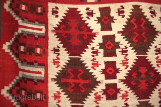 Rare type of kilim with flax warps and grey angora wool possibly from Ukraine.

Kilims with spun flax warps were only woven in a few areas and although this one has not yet  ...