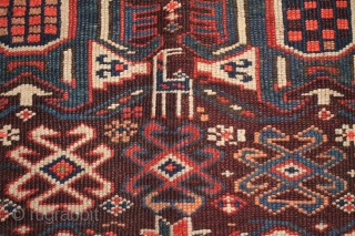 Rare type of Kurdish Khorasan Quchan rug.

One of the interesting finds from the collection I have just finished photographing following a trip to Turkey in April; an apparently rare type of Kurdish  ...