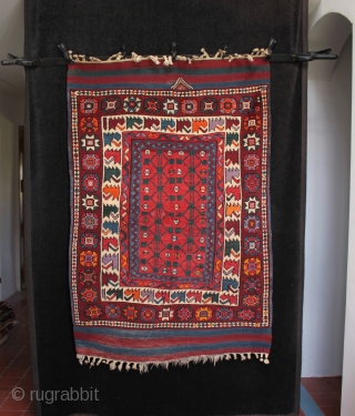 Particularly interesting and unusual West Anatolian Bergama yoruk rug from Kozak village.

One of the rugs, kilims and collectible textiles I found in Turkey in June, this Bergama rug is very distinctive. The  ...