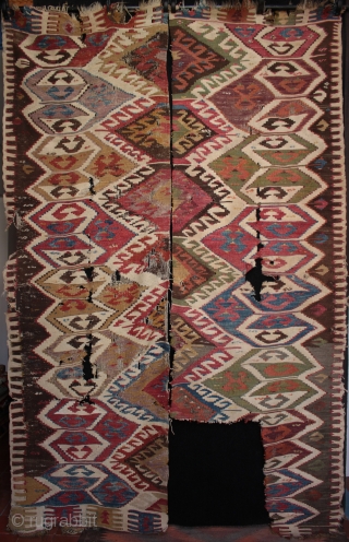Early to mid 19th century West Anatolian Karakecili kilim

One of my finds from June spent traveling in Turkey, an early Karakelcili kilim with beautiful colours from natural dyes with a more varied  ...