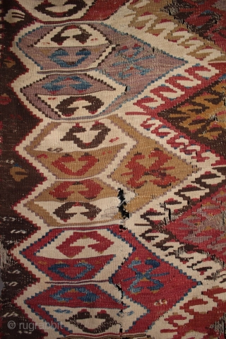 Early to mid 19th century West Anatolian Karakecili kilim

One of my finds from June spent traveling in Turkey, an early Karakelcili kilim with beautiful colours from natural dyes with a more varied  ...