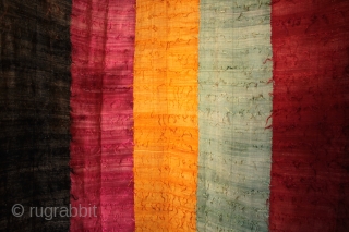 Very large Anatolian angora perde tent hanging  from Sivas for a black nomad tent.

Made as divider between the kitchen and living areas in a nomad tent woven from black goat hair  ...