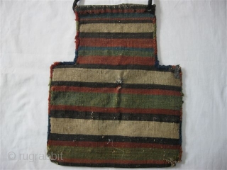(144)Small Shahsavan verneh (zili) weave complete salt bag 39X32 cms. 
circa 1900-some fraying in two corners.

price inc. shipment to US and EUROPE           