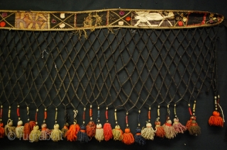 Antique Trapping Net with Iron Applications well preserved! 350x65 cm                       