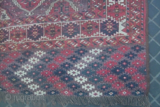 MAIN RUG TSHAUDOR EARLY 19 TH NICE CONDITION 198-315 APROX MOST SALE . YARON                   