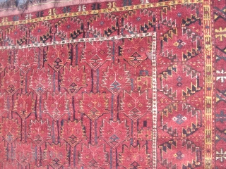 graet colors cat bashir 3 piaces 185/340cm circa 1850 rare model.if you want we sale only 1 part.90/110 80/110  170/230 cm when you conecet the 3 part the rug is perfecet 