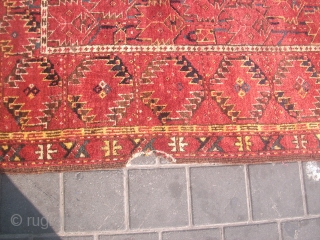 graet colors cat bashir 3 piaces 185/340cm circa 1850 rare model.if you want we sale only 1 part.90/110 80/110  170/230 cm when you conecet the 3 part the rug is perfecet 