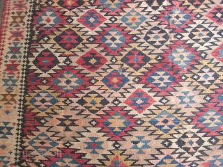 SHASAVAN KILM 160CM/400CM DATED 1329 =1911 OR LESS  NEED SOME REPAIR GRAET KILIM                   