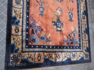 ANTIQE PEKIN RUG 150/240.GRAER COLORS.MINT CONDITION.                           