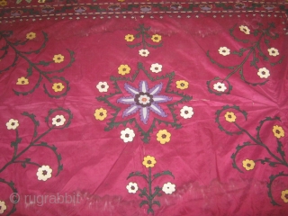 180/240cm uzbek silk on silk suzane graet colors.nice ikat on beck ship free                    