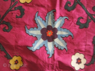 180/240cm uzbek silk on silk suzane graet colors.nice ikat on beck ship free                    