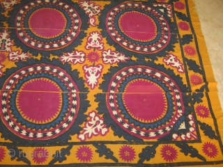 uzbek tashkant suzane nedel all silk embroidry.late 20th mint condition.very fine ship free graet price                  